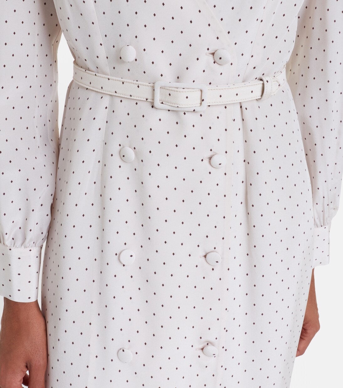 Polka-dot silk midi dress | Alessandra Rich