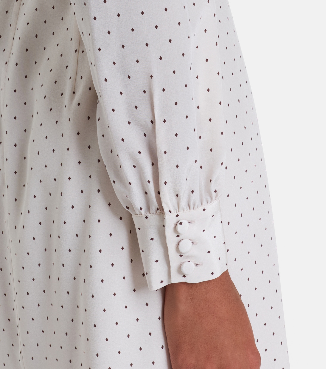 Polka-dot silk midi dress | Alessandra Rich