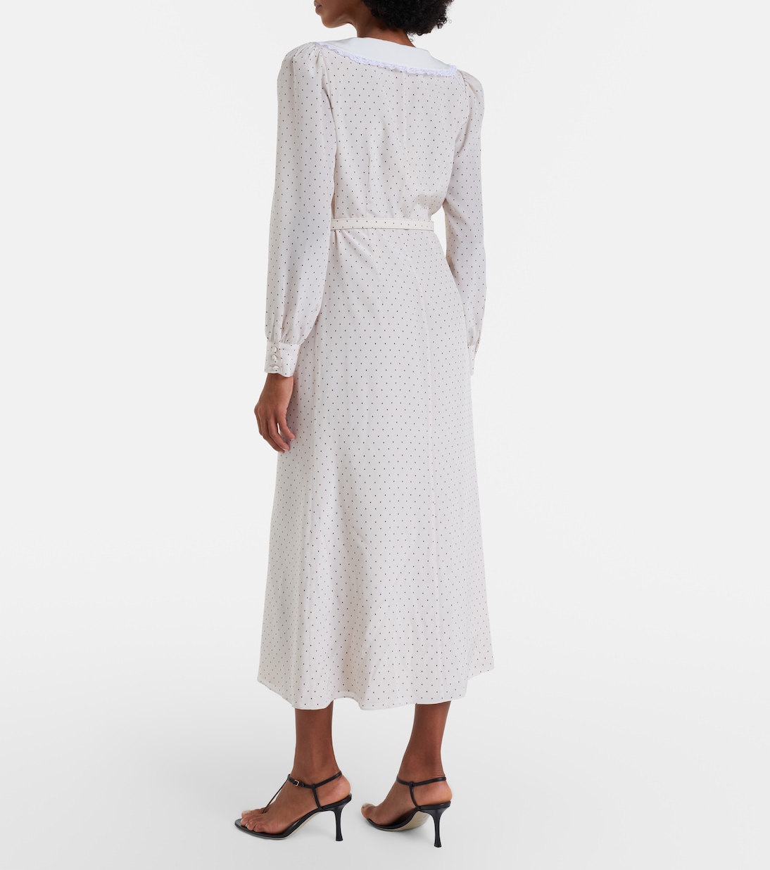 Polka-dot silk midi dress | Alessandra Rich