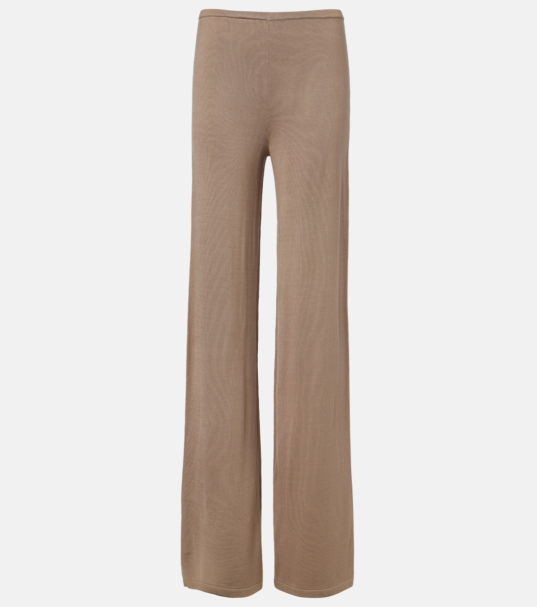 Pantalones rectos Esme en mezcla de seda | Aya Muse