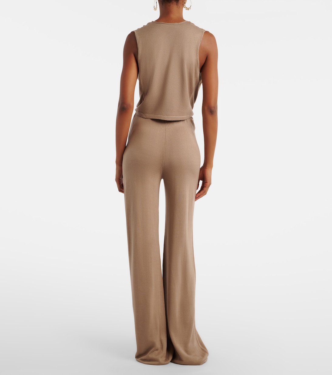 Pantalones rectos Esme en mezcla de seda | Aya Muse