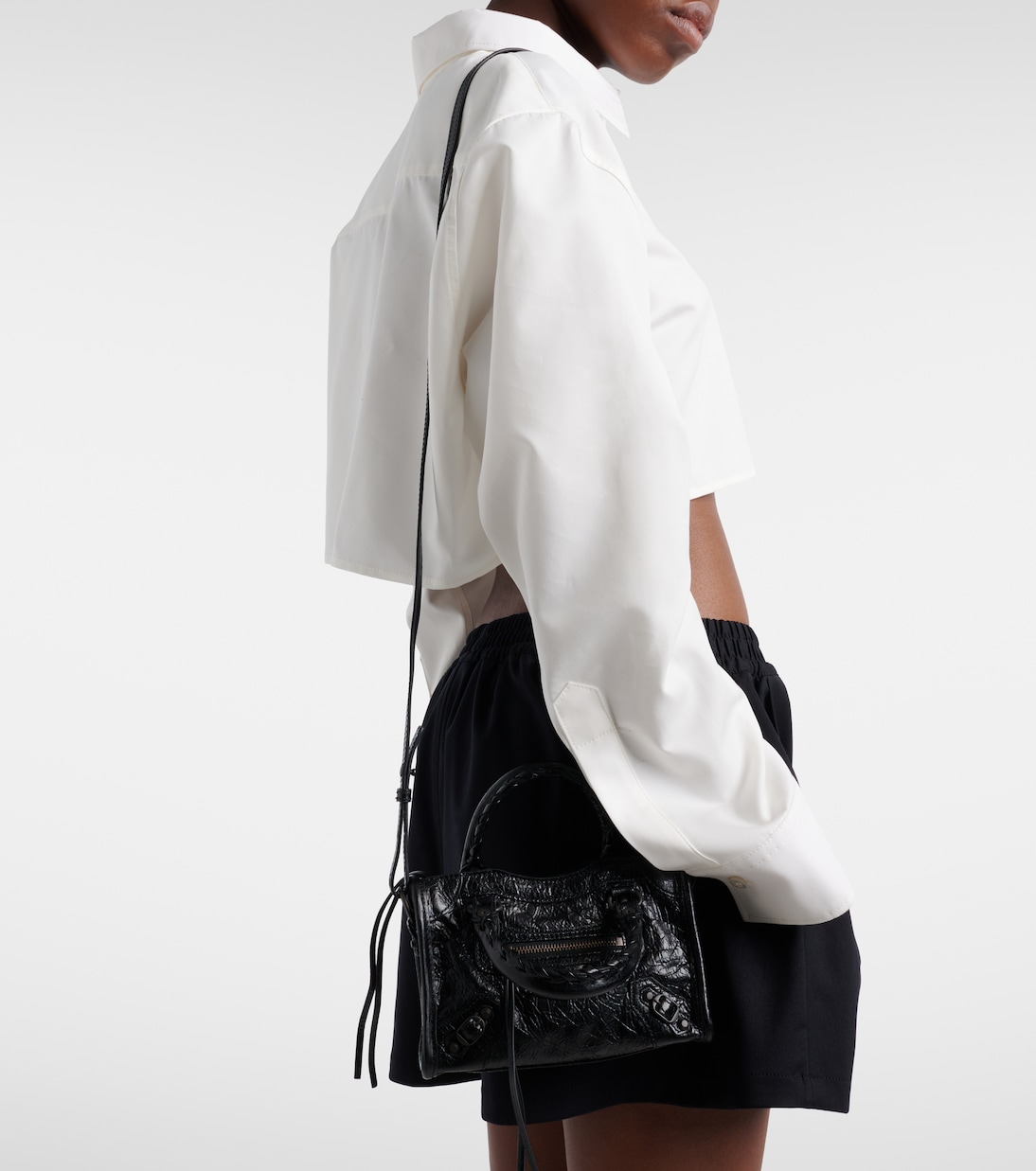 Le City Mini leather top-handle bag | Balenciaga