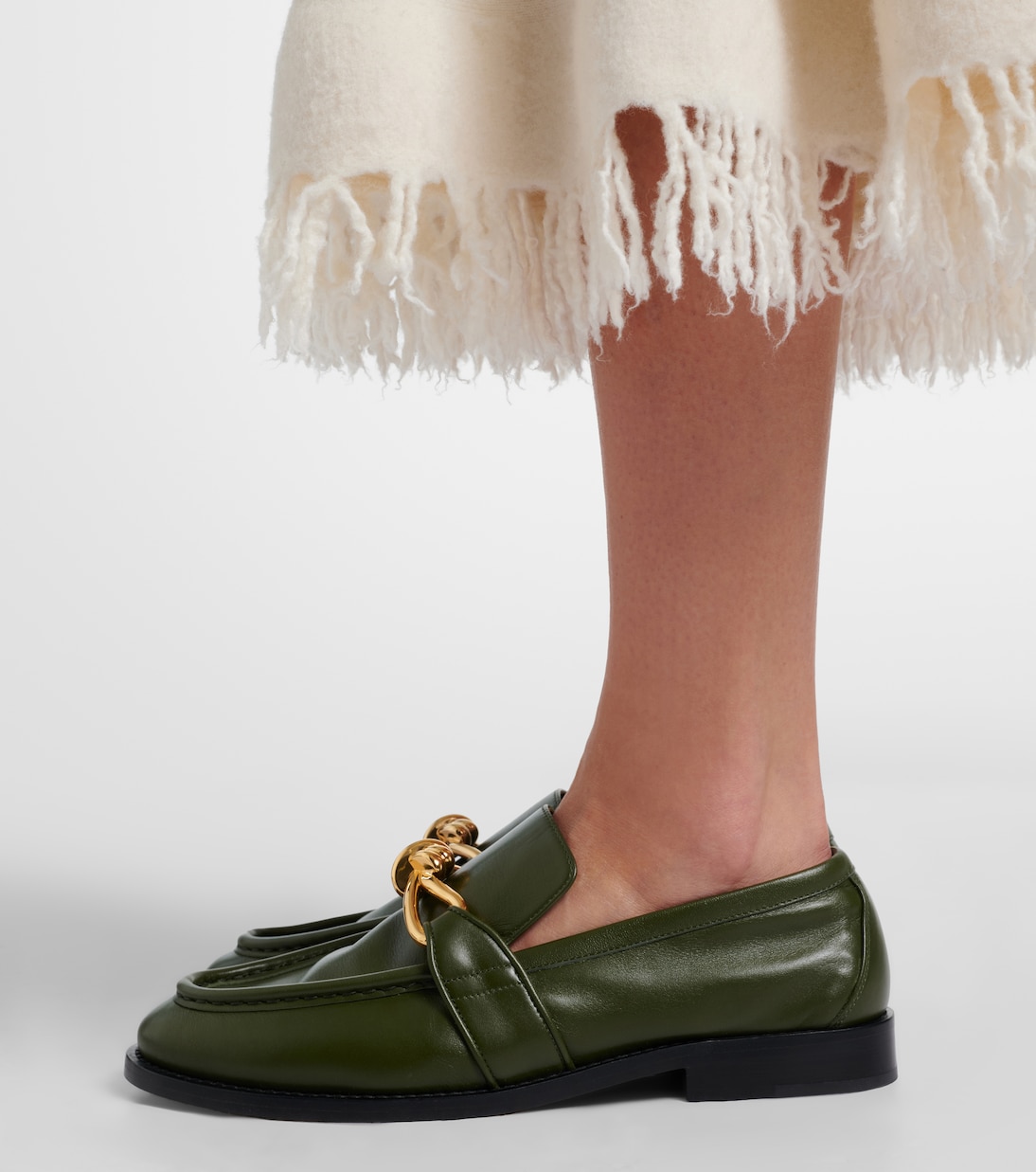 Astaire Knot leather loafers | Bottega Veneta