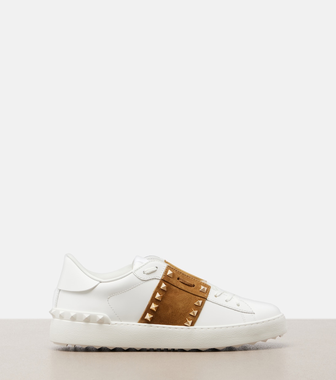 Zapatillas Rockstud de piel con ante | Valentino Garavani