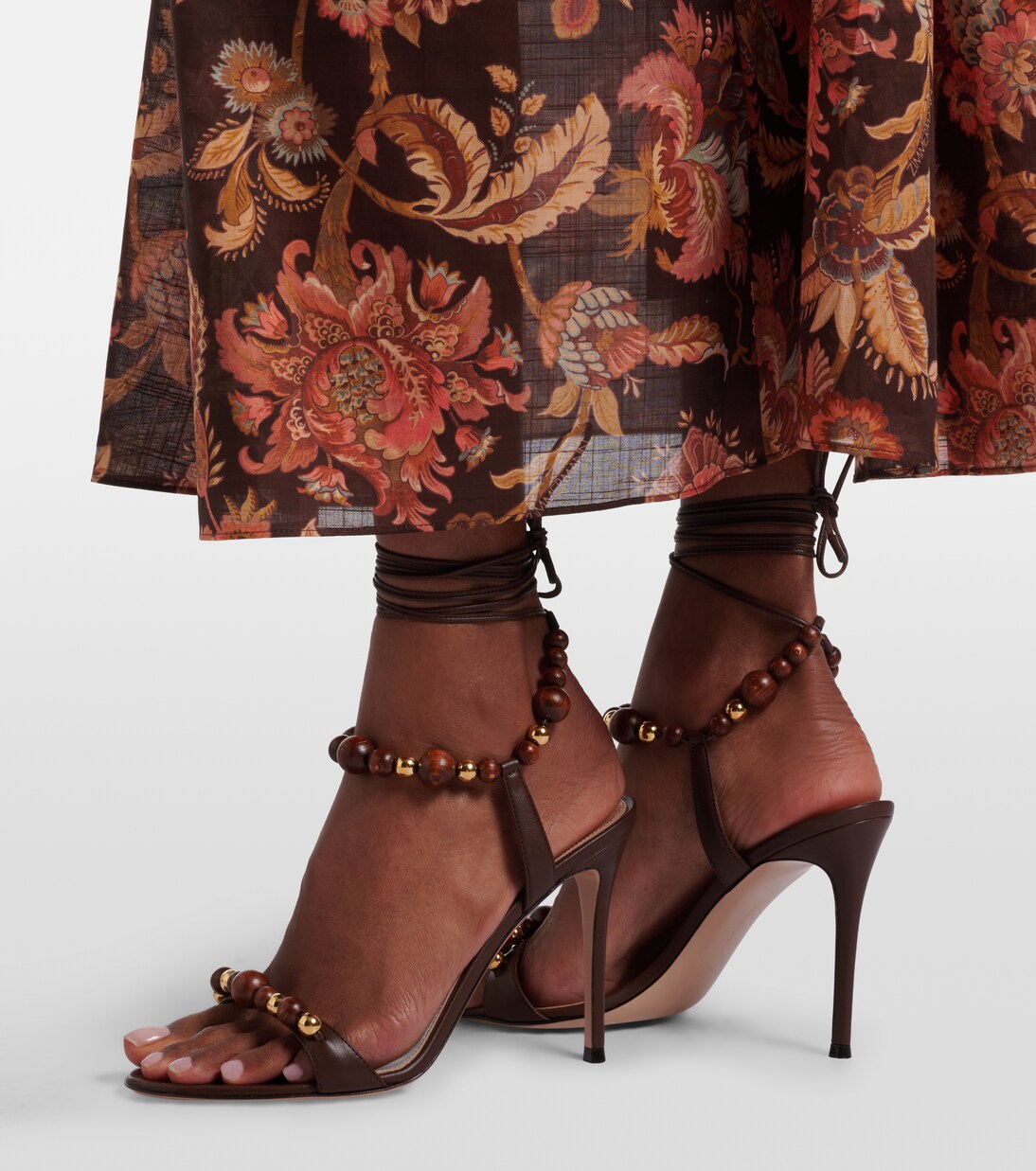 Pandawa beaded leather sandals | Gianvito Rossi