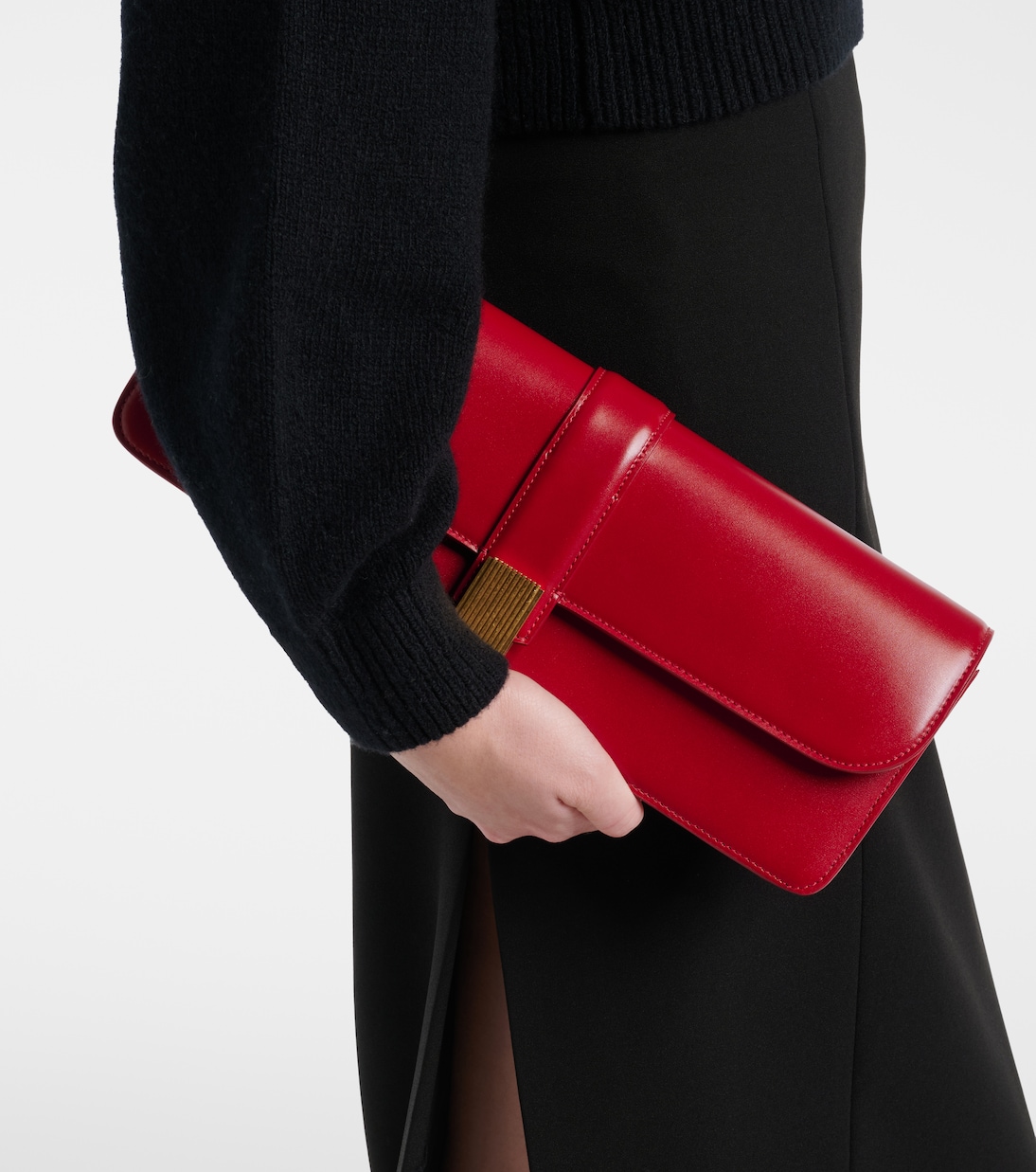 Blake leather clutch | Khaite