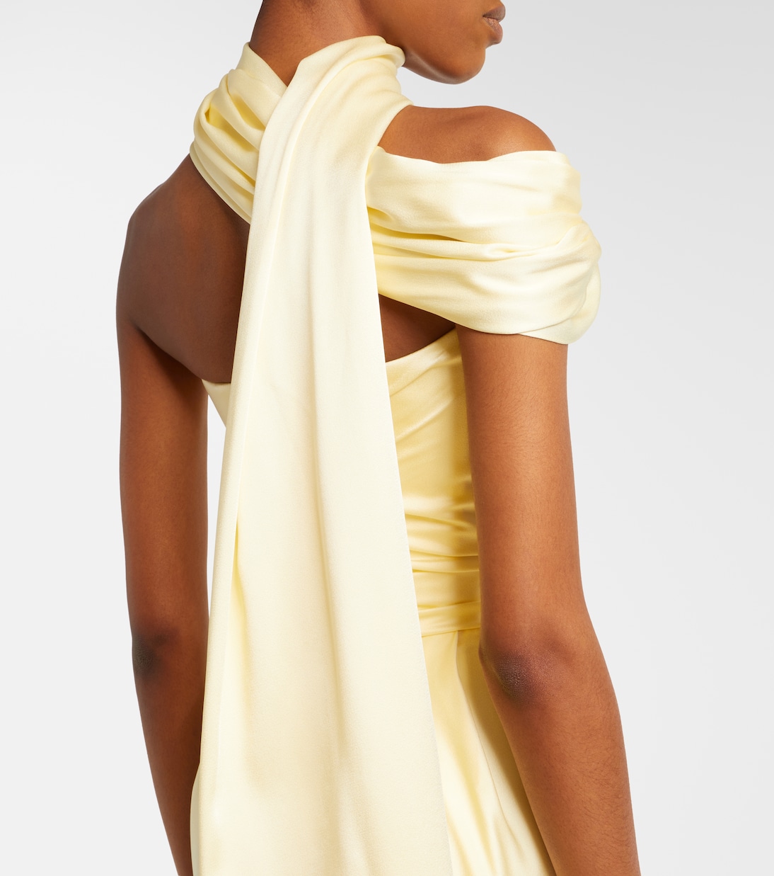 Nova Vixen scarf-detail satin bustier gown | Vivienne Westwood