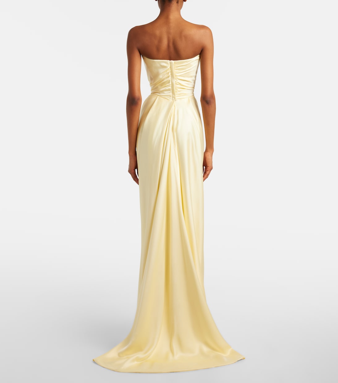 Nova Vixen scarf-detail satin bustier gown | Vivienne Westwood