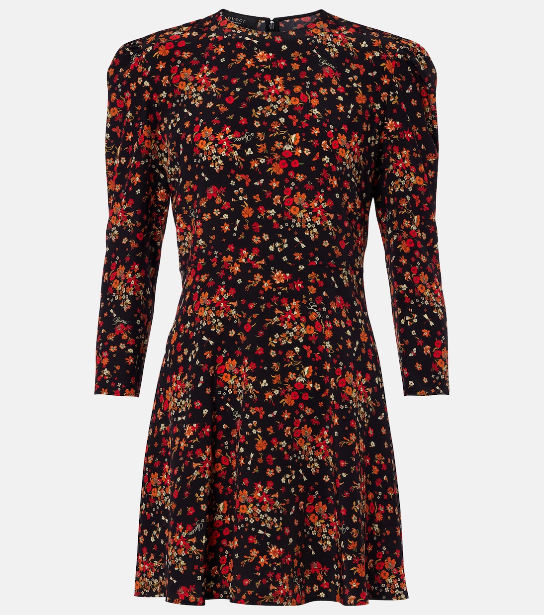 Floral silk minidress | Gucci