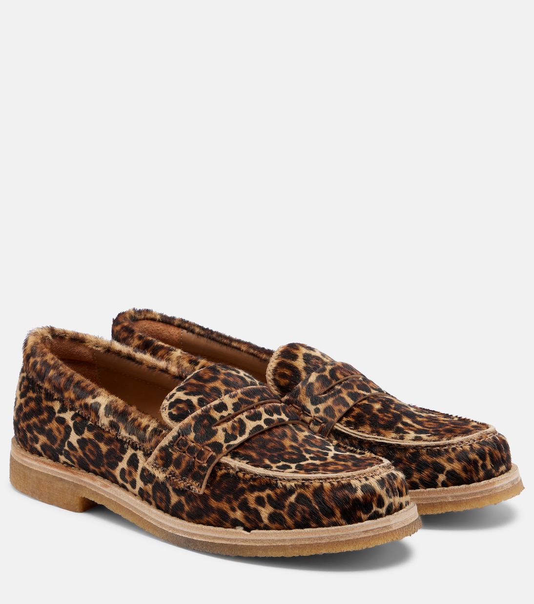Jerry leopard-print calf hair penny loafers | Golden Goose