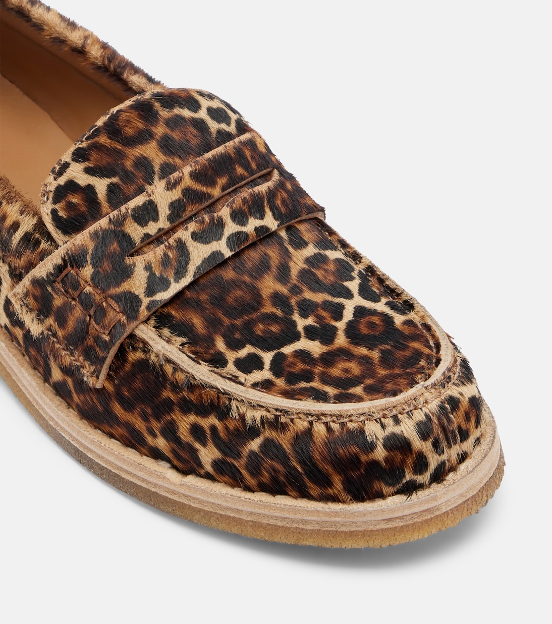 Jerry leopard-print calf hair penny loafers | Golden Goose