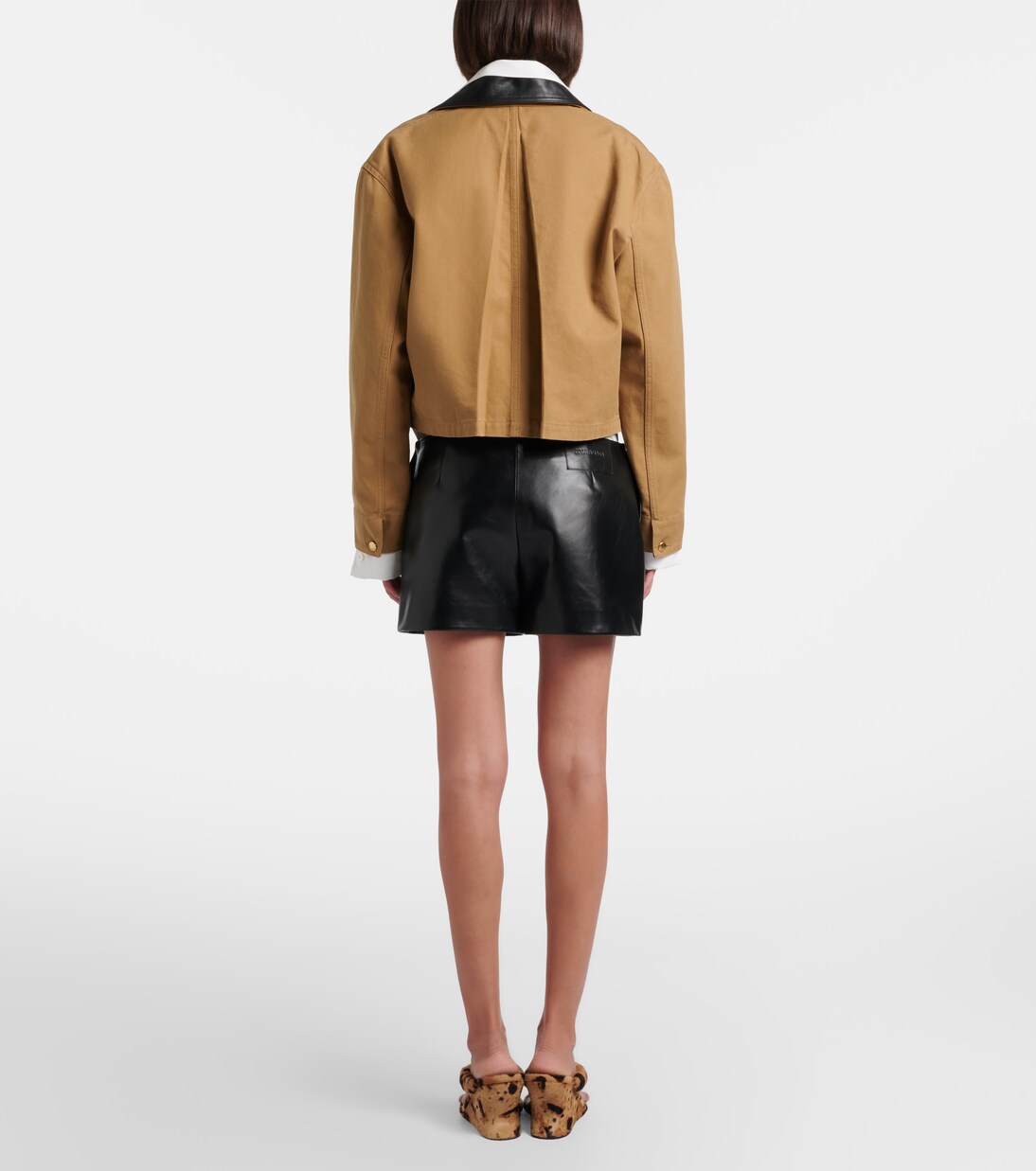 Skort aus Leder | Balenciaga