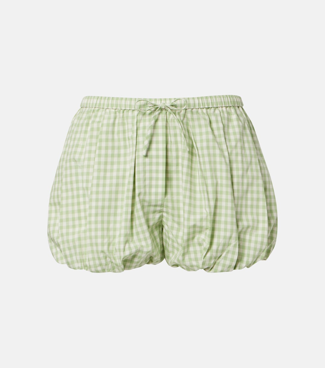 Gingham cotton-blend shorts | Simkhai