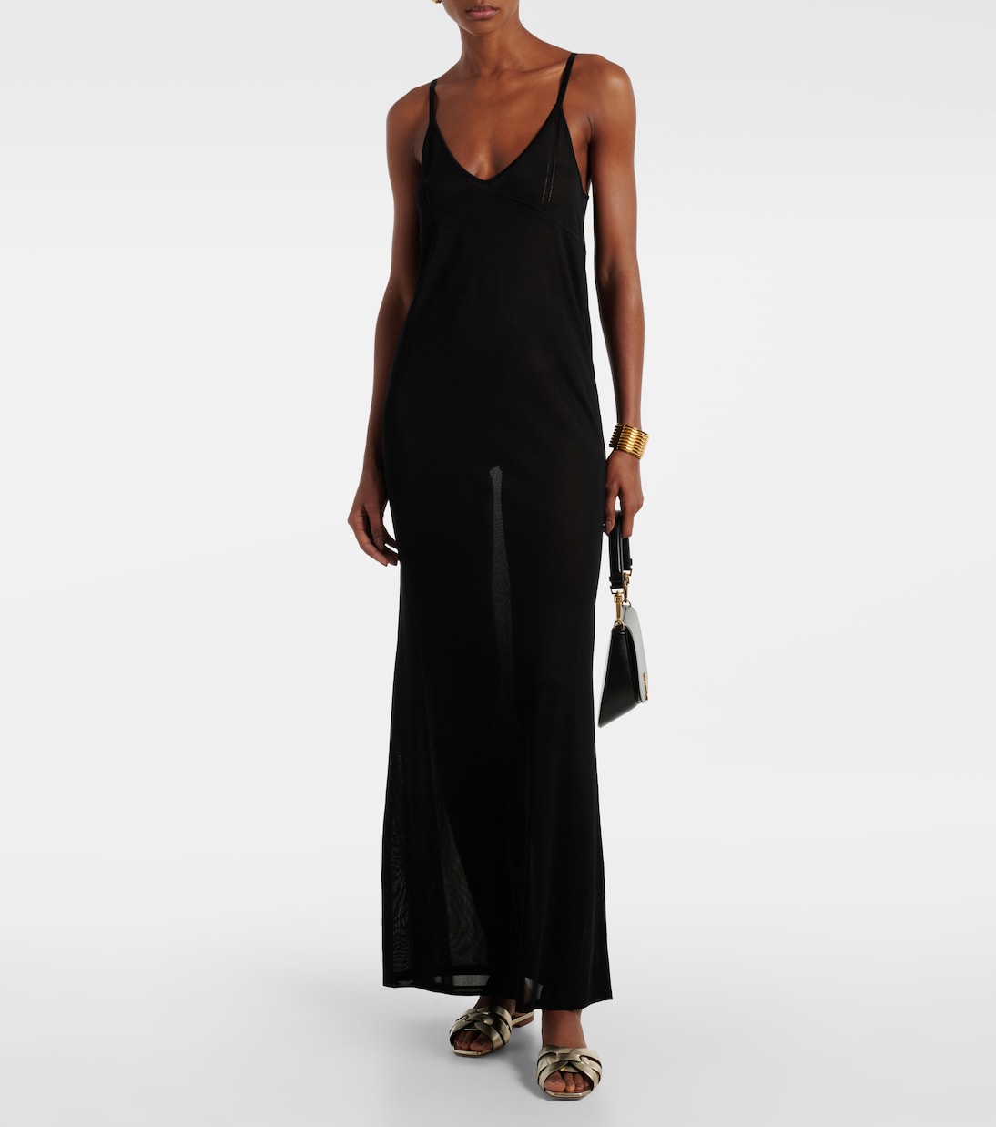 Tribute Nu Pieds 05 leather slides | Saint Laurent