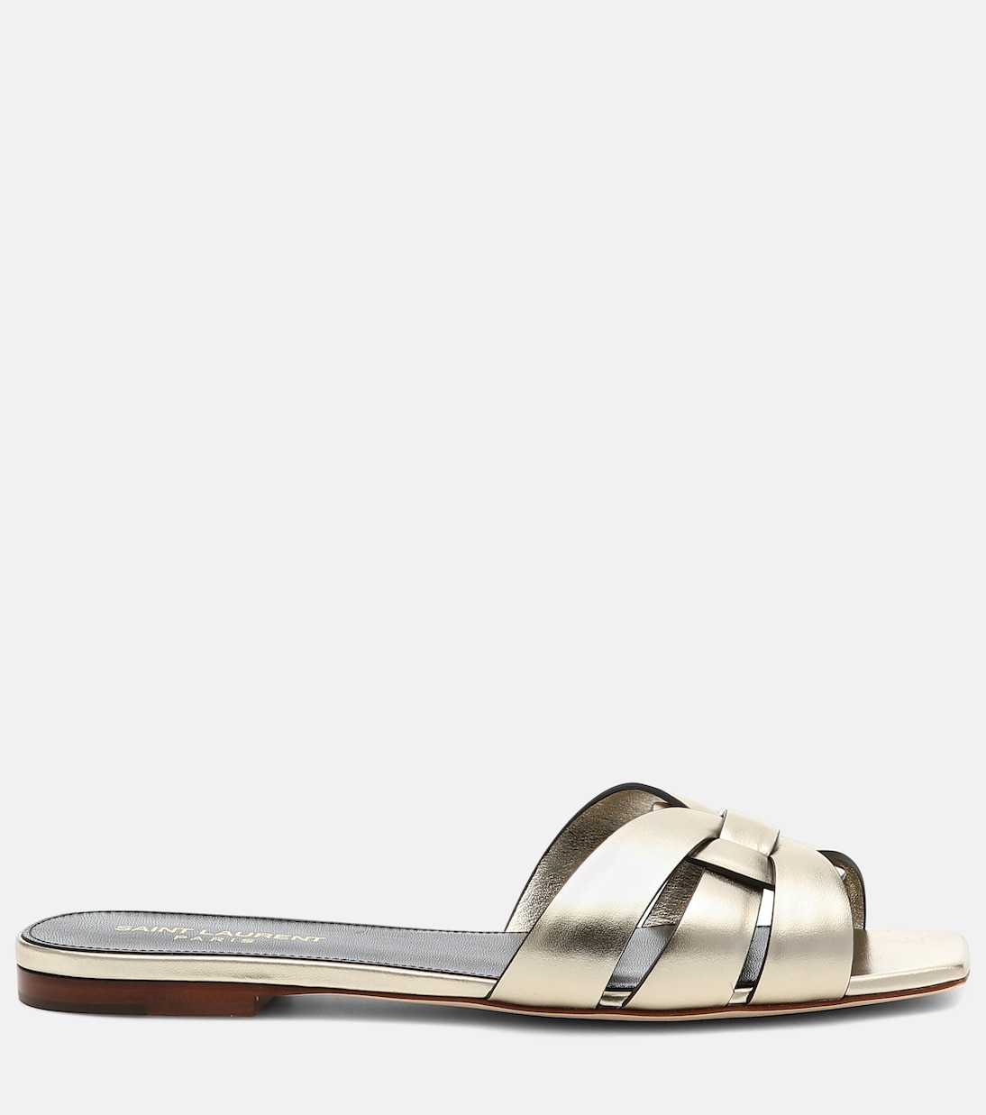 Tribute Nu Pieds 05 leather slides | Saint Laurent