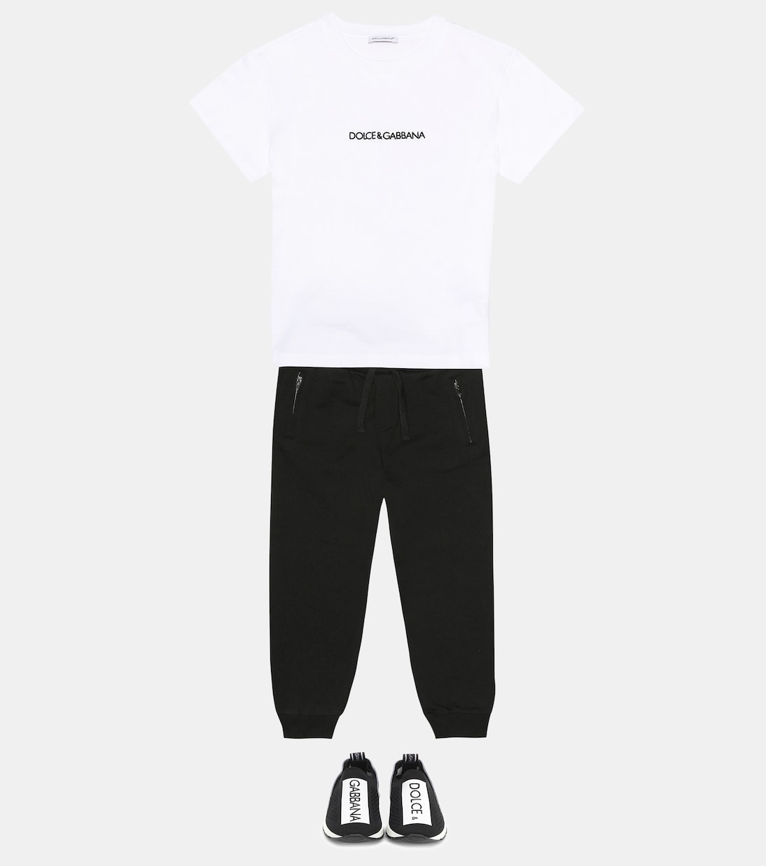 T-shirt brodé en coton | Dolce&Gabbana Kids