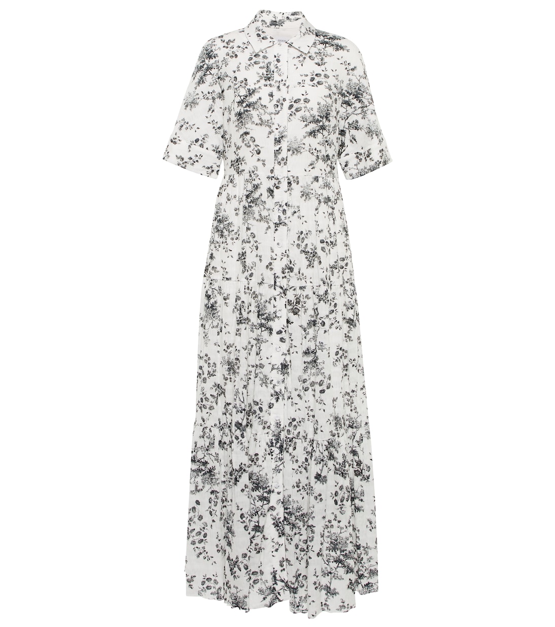 Robe longue Kate en coton à fleurs | Erdem