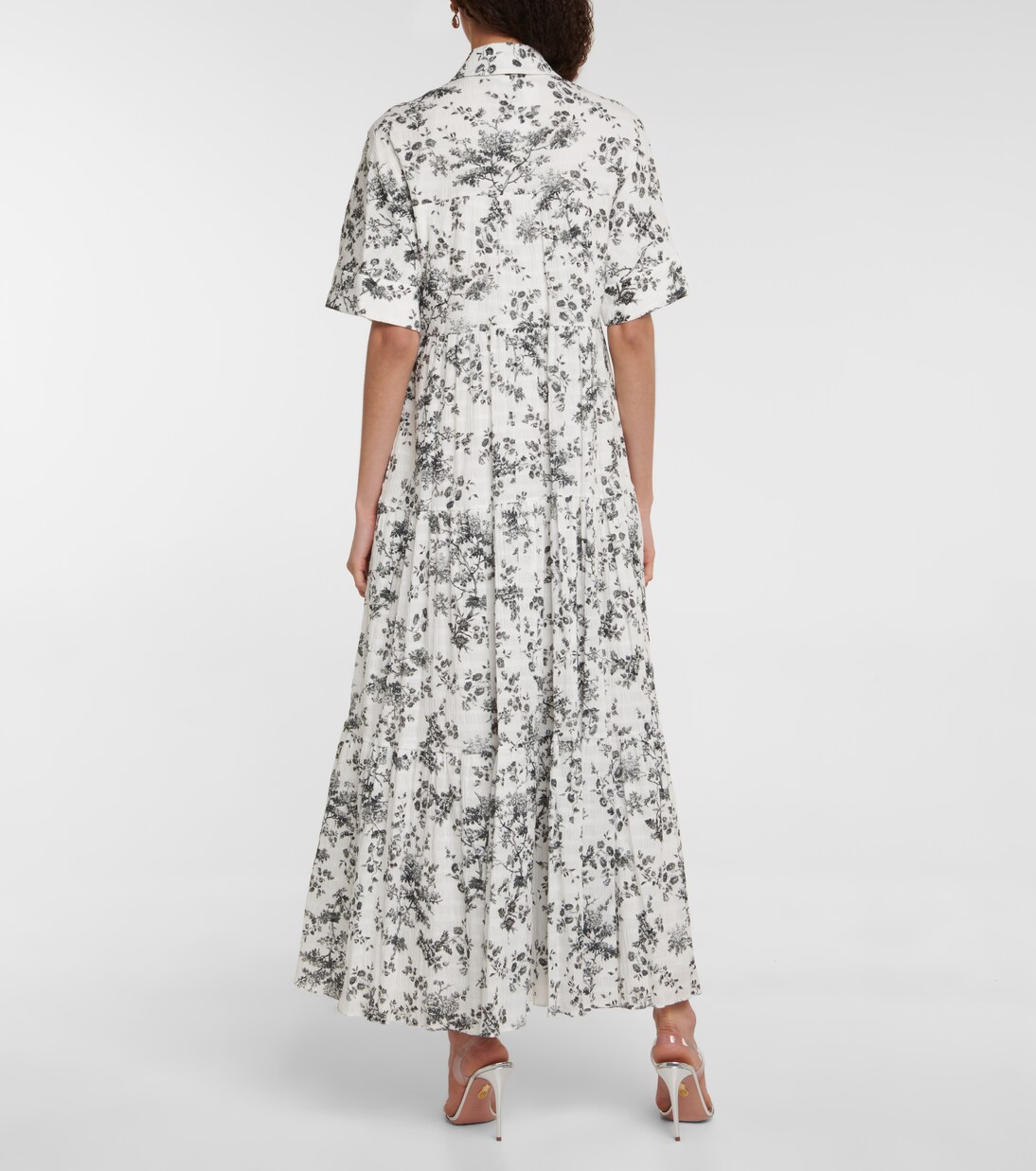 Robe longue Kate en coton à fleurs | Erdem