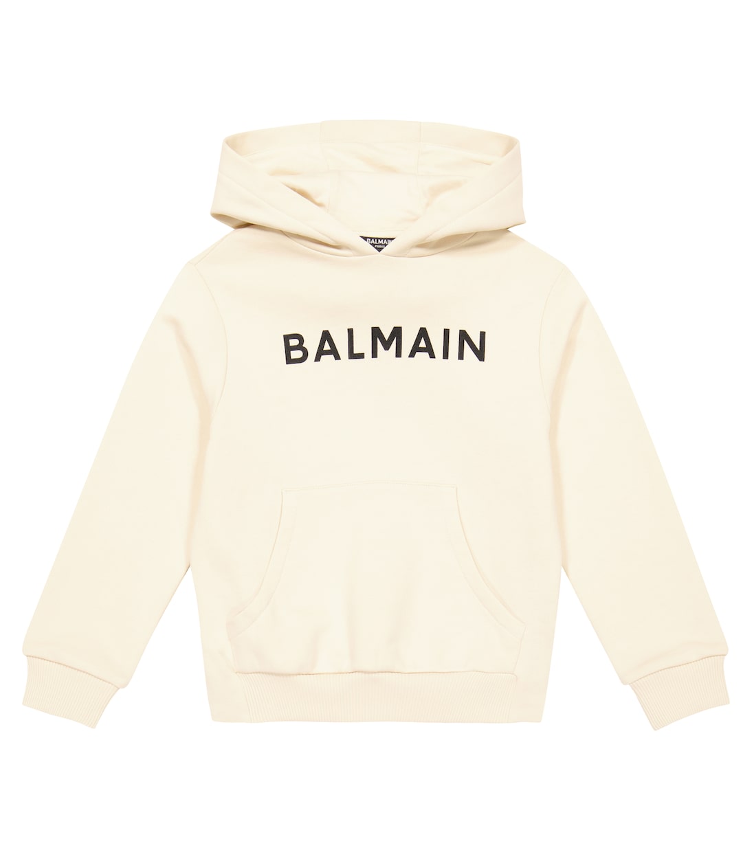 Logo cotton jersey hoodie | Balmain Kids