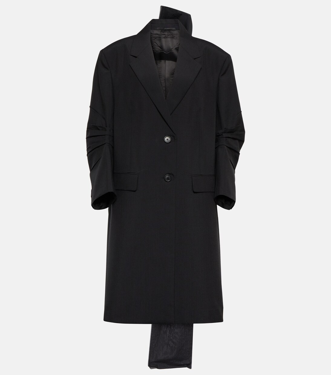 Bow-detail mohair coat | Prada