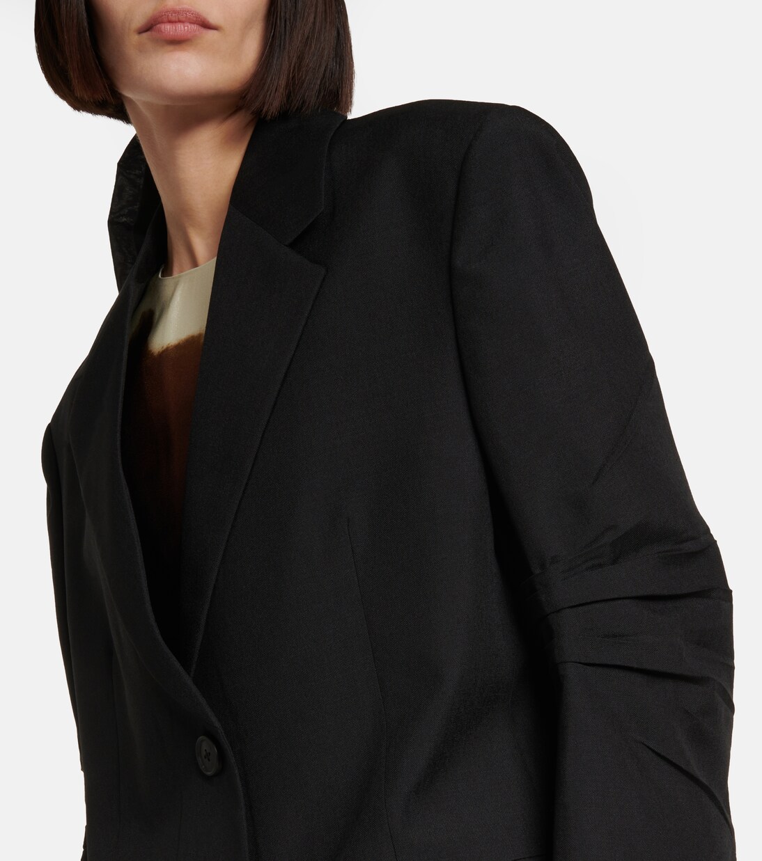 Bow-detail mohair coat | Prada