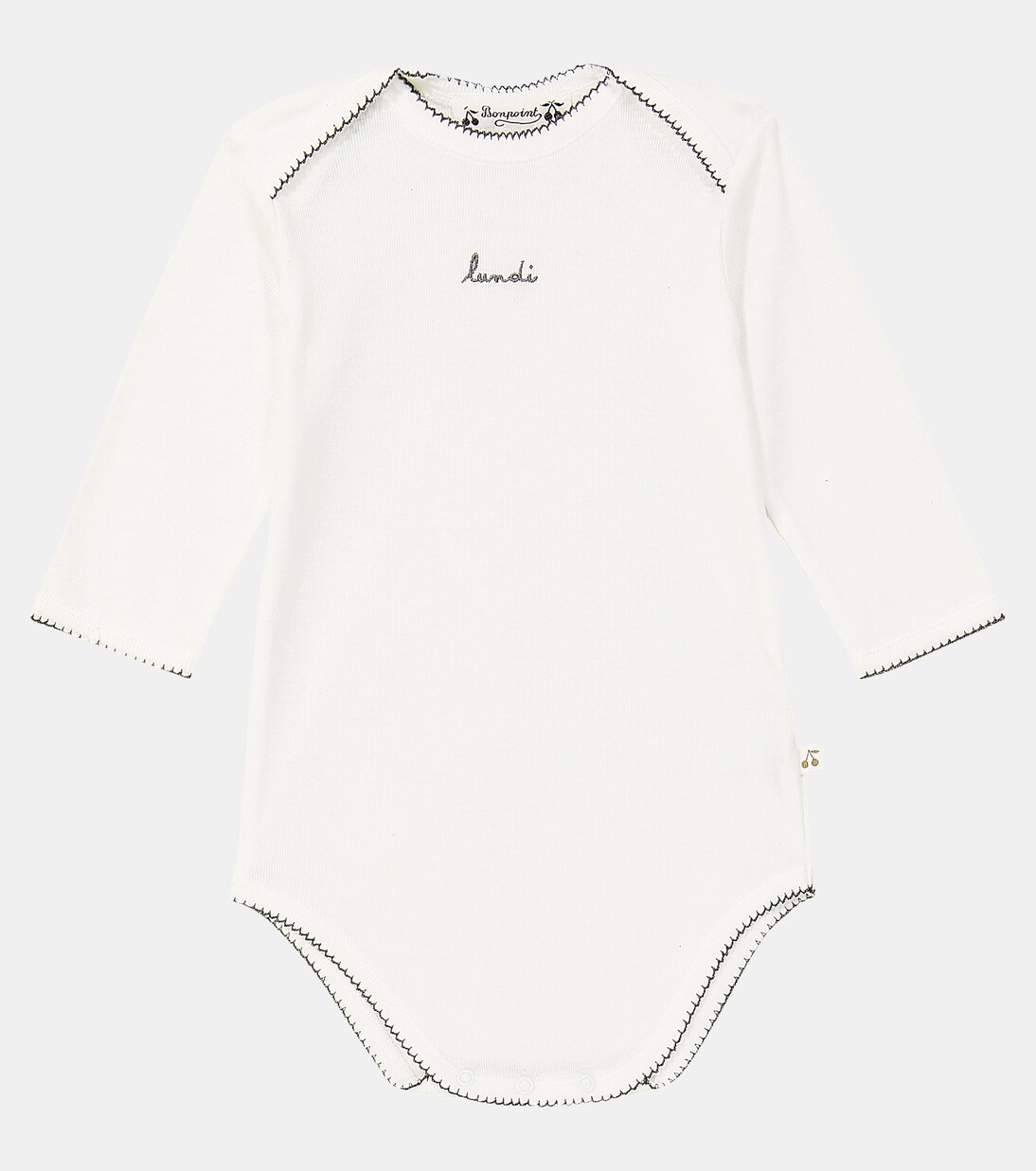 Set of 7 cotton onesies, bunny, and tooth box | Bonpoint