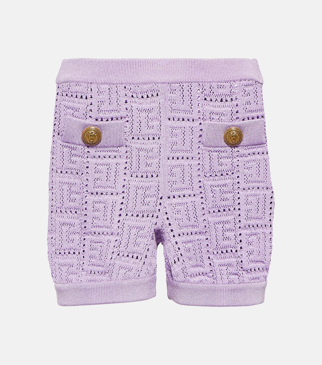 Shorts Monogram aus Strick | Balmain