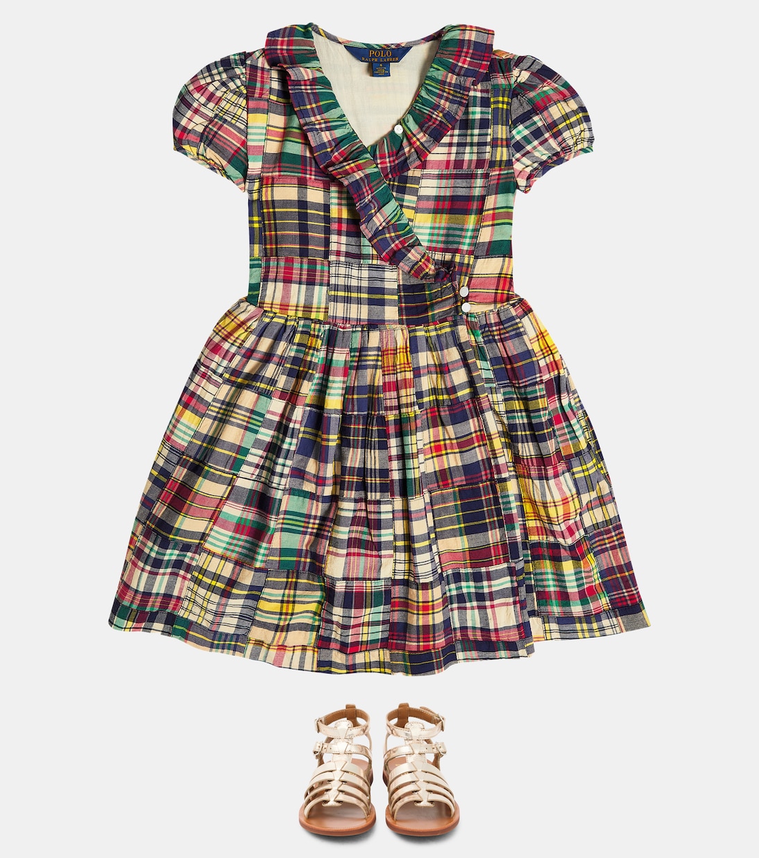 Cotton madras wrap dress | Polo Ralph Lauren Kids