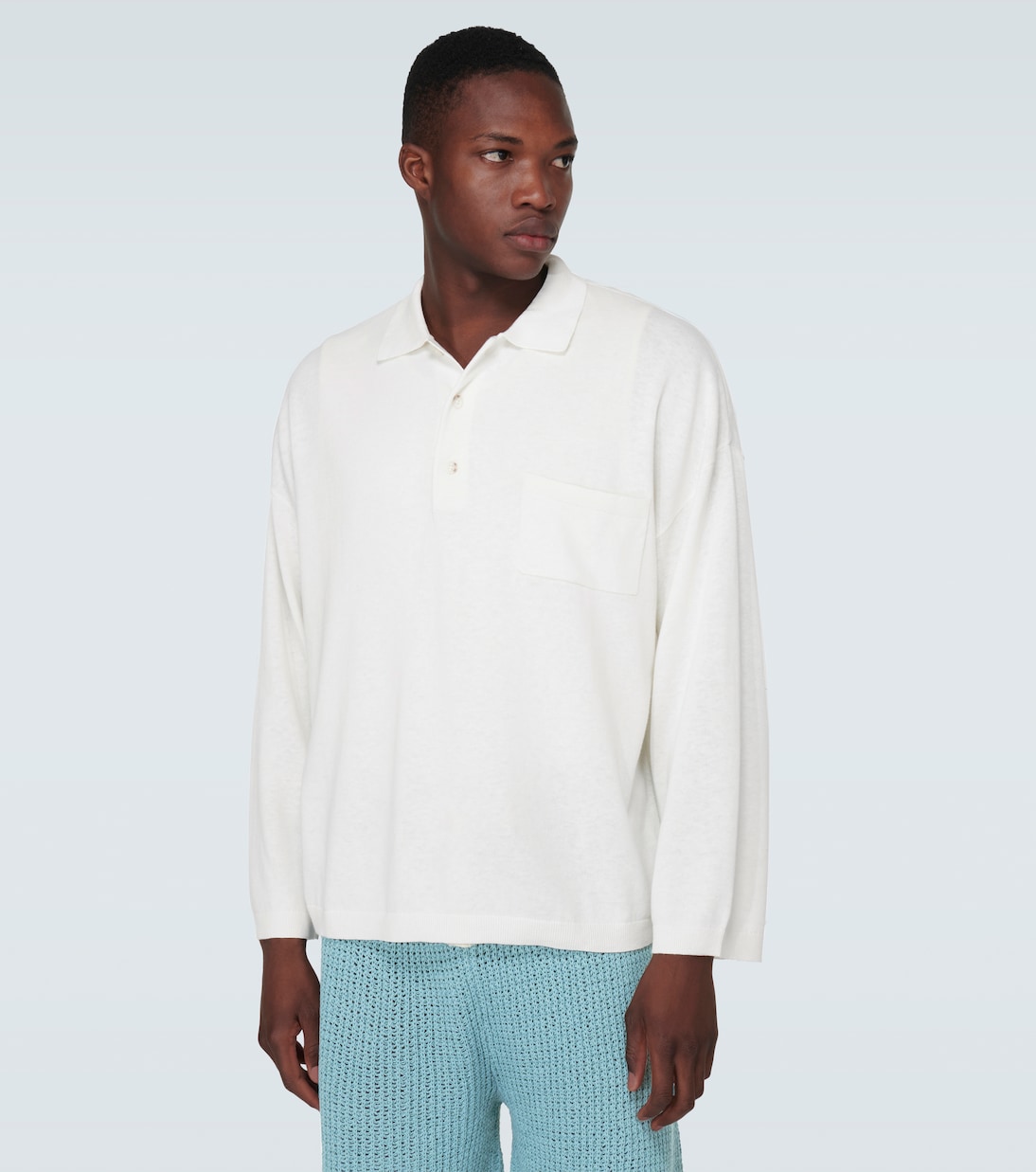 Oversized polo sweater | Commas