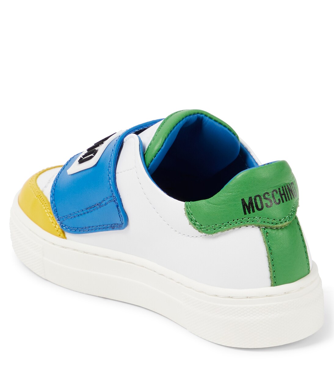 Logo leather sneakers | Moschino Kids