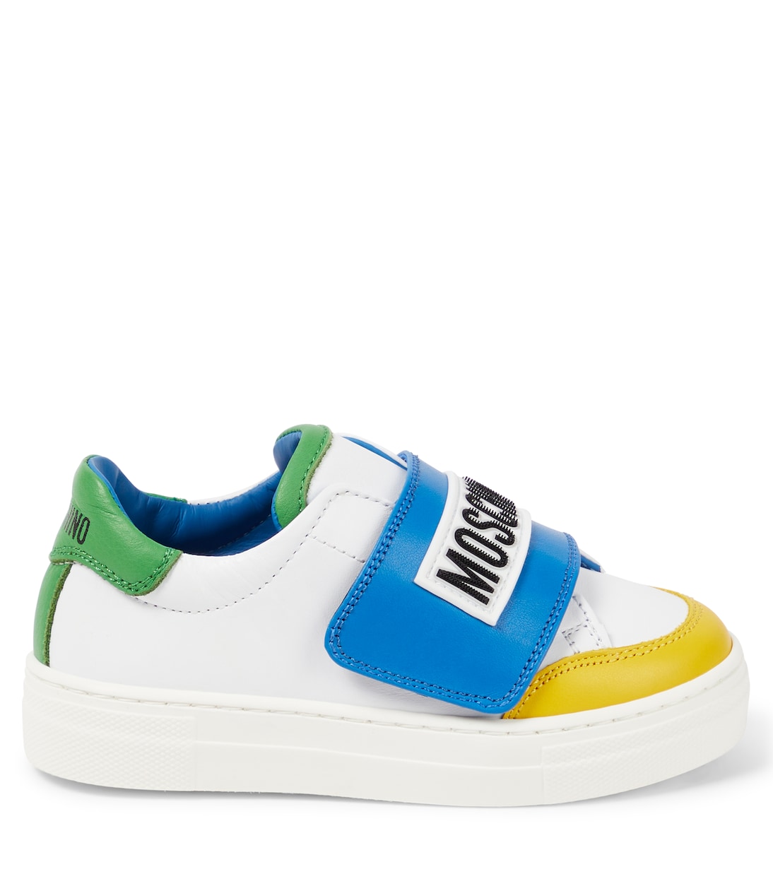 Logo leather sneakers | Moschino Kids