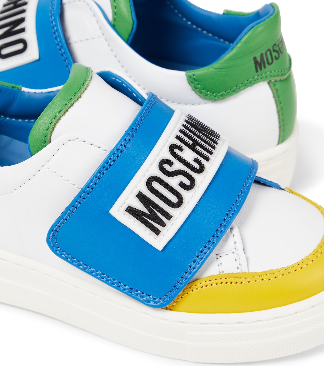 Logo leather sneakers | Moschino Kids