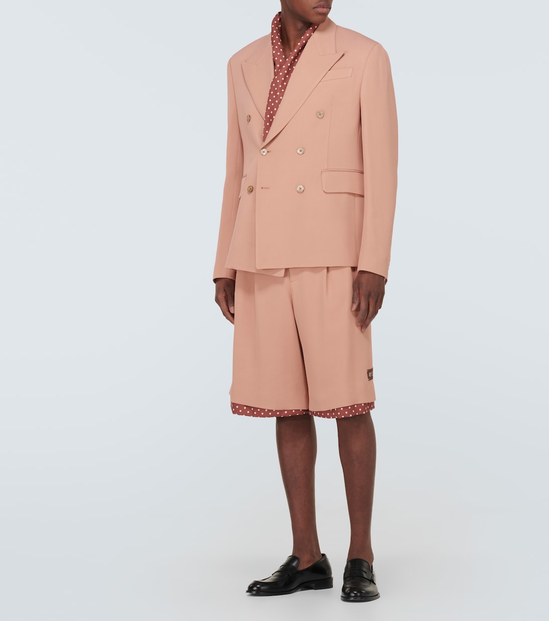 Layered polka-dot high-rise shorts | Amiri