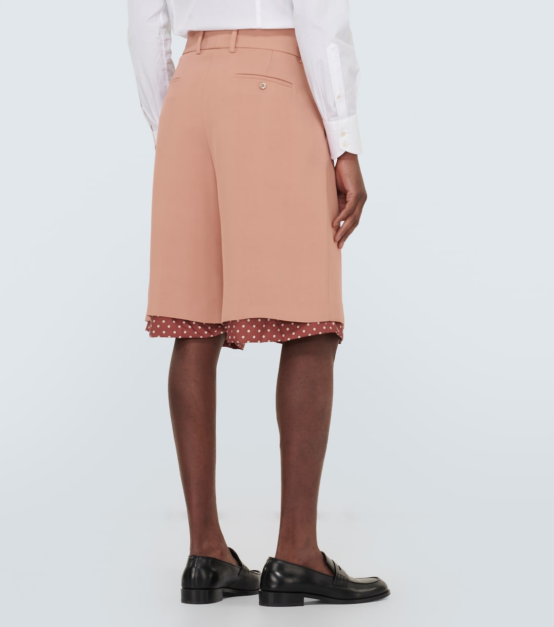 Layered polka-dot high-rise shorts | Amiri