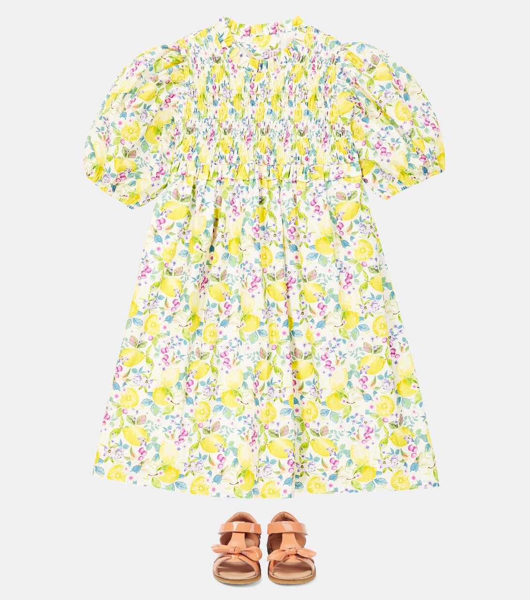 فستان من القطن بطبعات Florita | La Coqueta