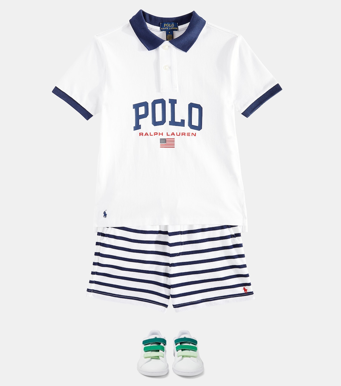 Short rayé en coton | Polo Ralph Lauren Kids