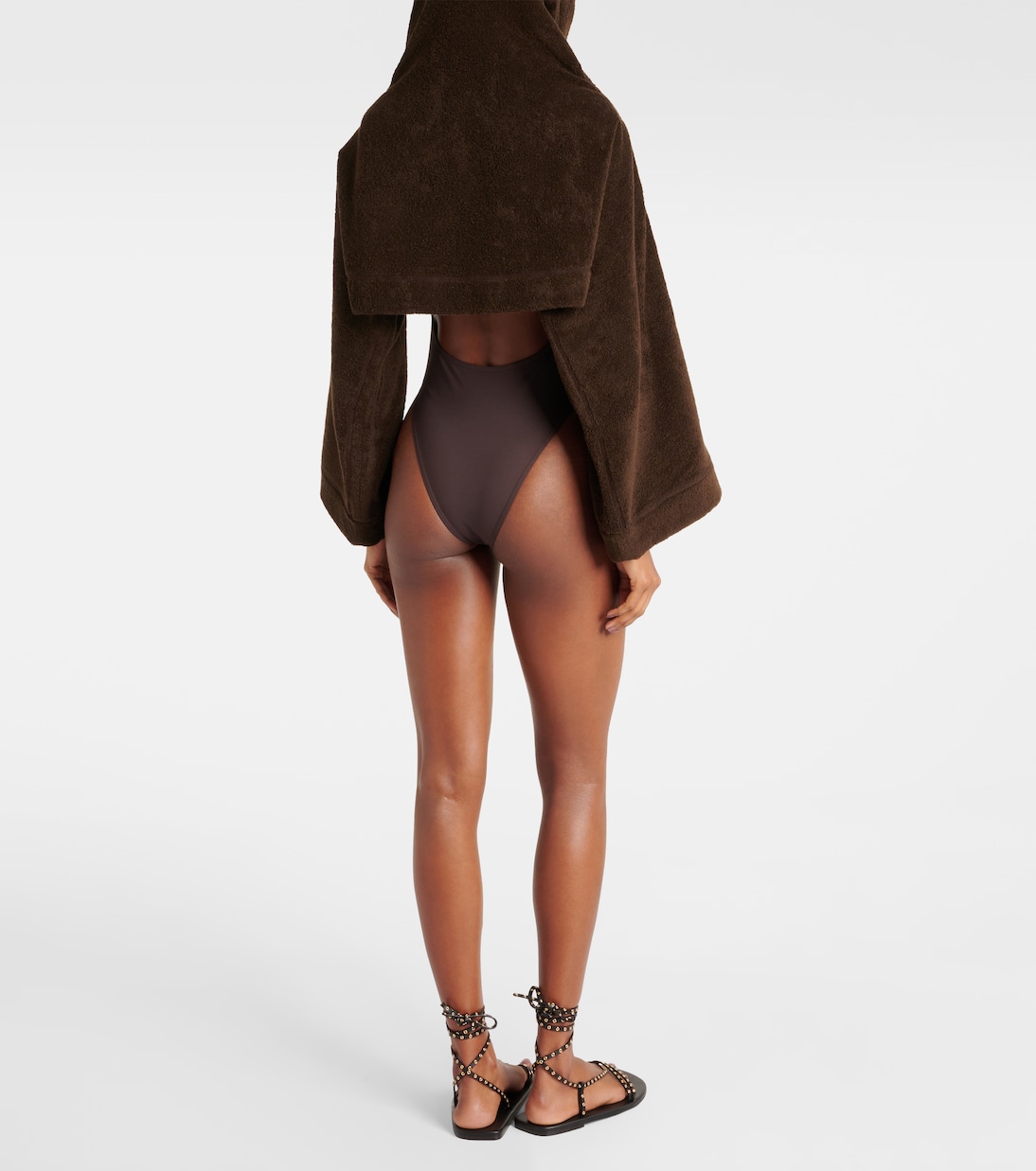 Sudadera con capucha de felpa de algodón | Alaïa