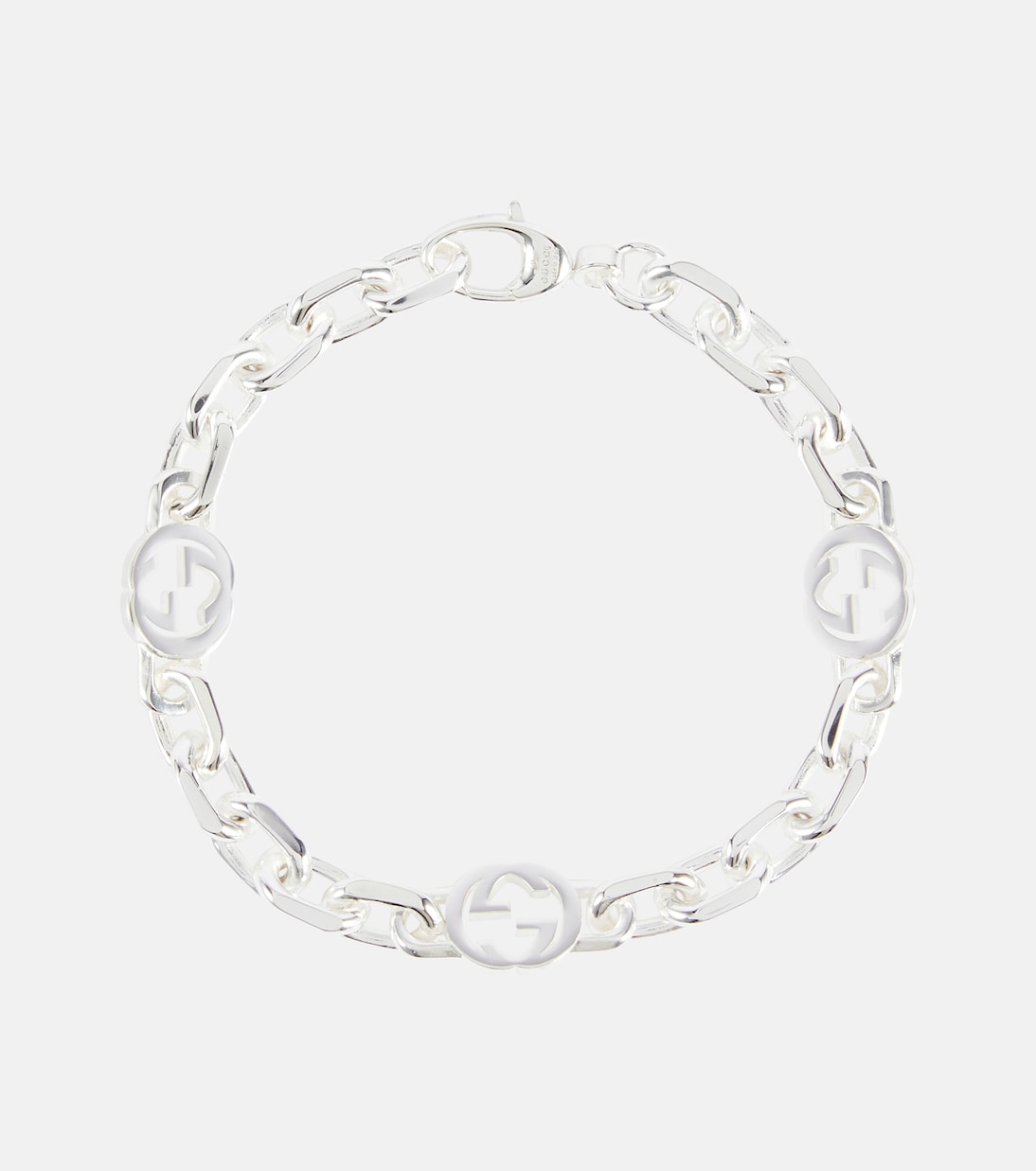 Pulsera Interlocking G de plata de ley | Gucci