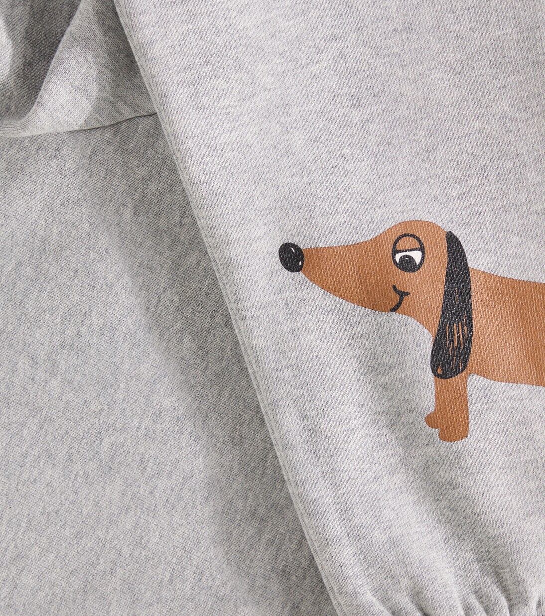 Dog printed cotton jersey sweatpants | Mini Rodini