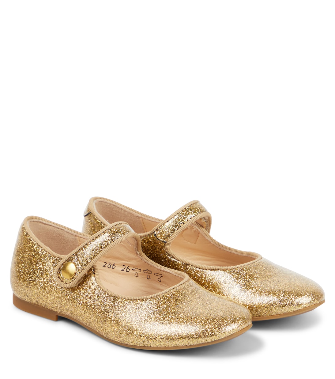 Daisy Baby glitter Mary Jane flats | Pom d'Api