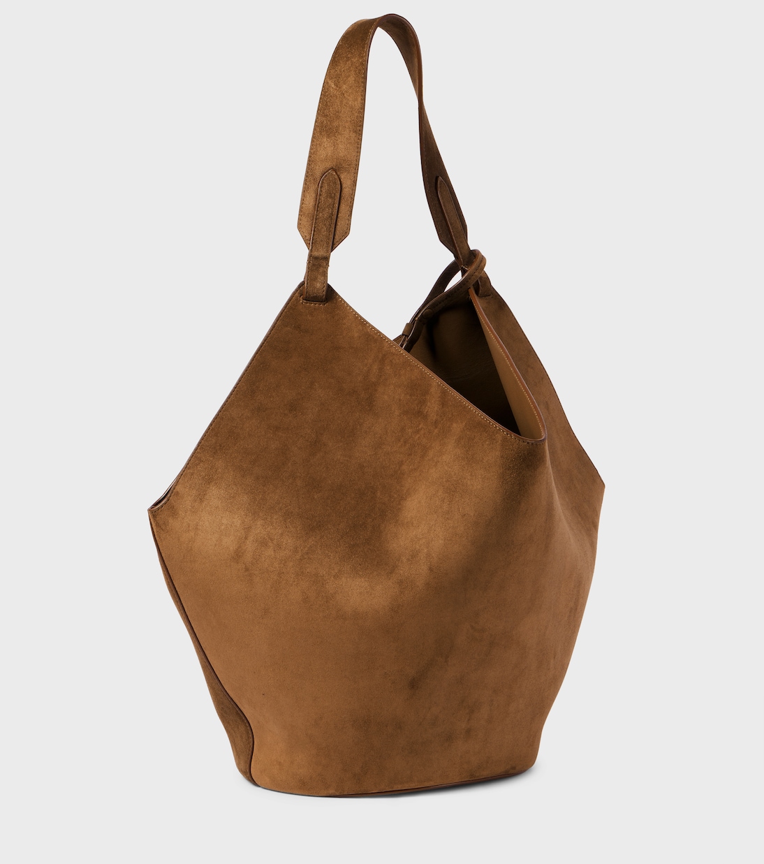 Lotus Medium suede tote bag | Khaite