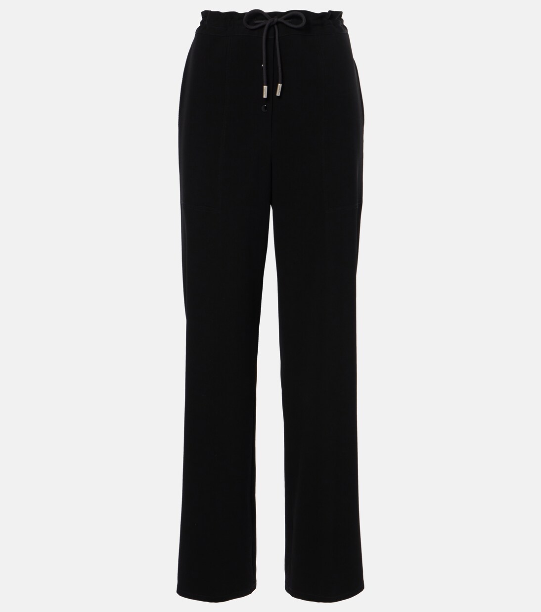 Bonnette wool-blend crêpe straight pants | The Row