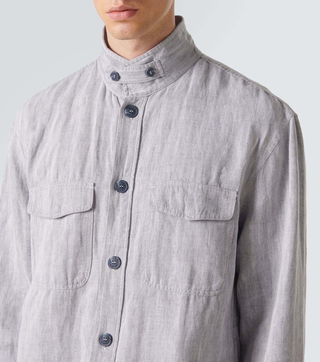 Nuno cotton and linen overshirt | Frescobol Carioca