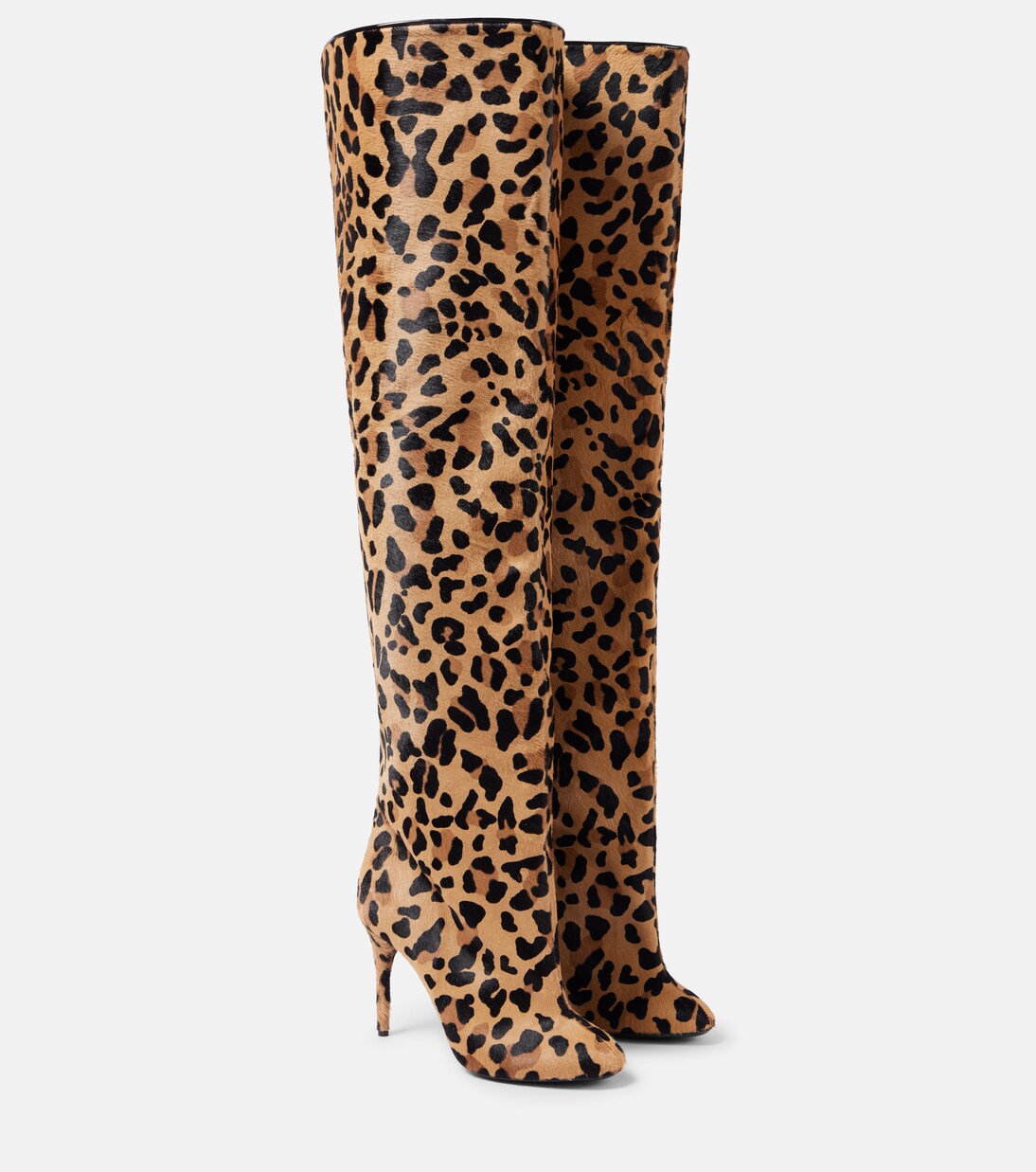 Decollete 90 calf hair over-the-knee boots | Alaïa