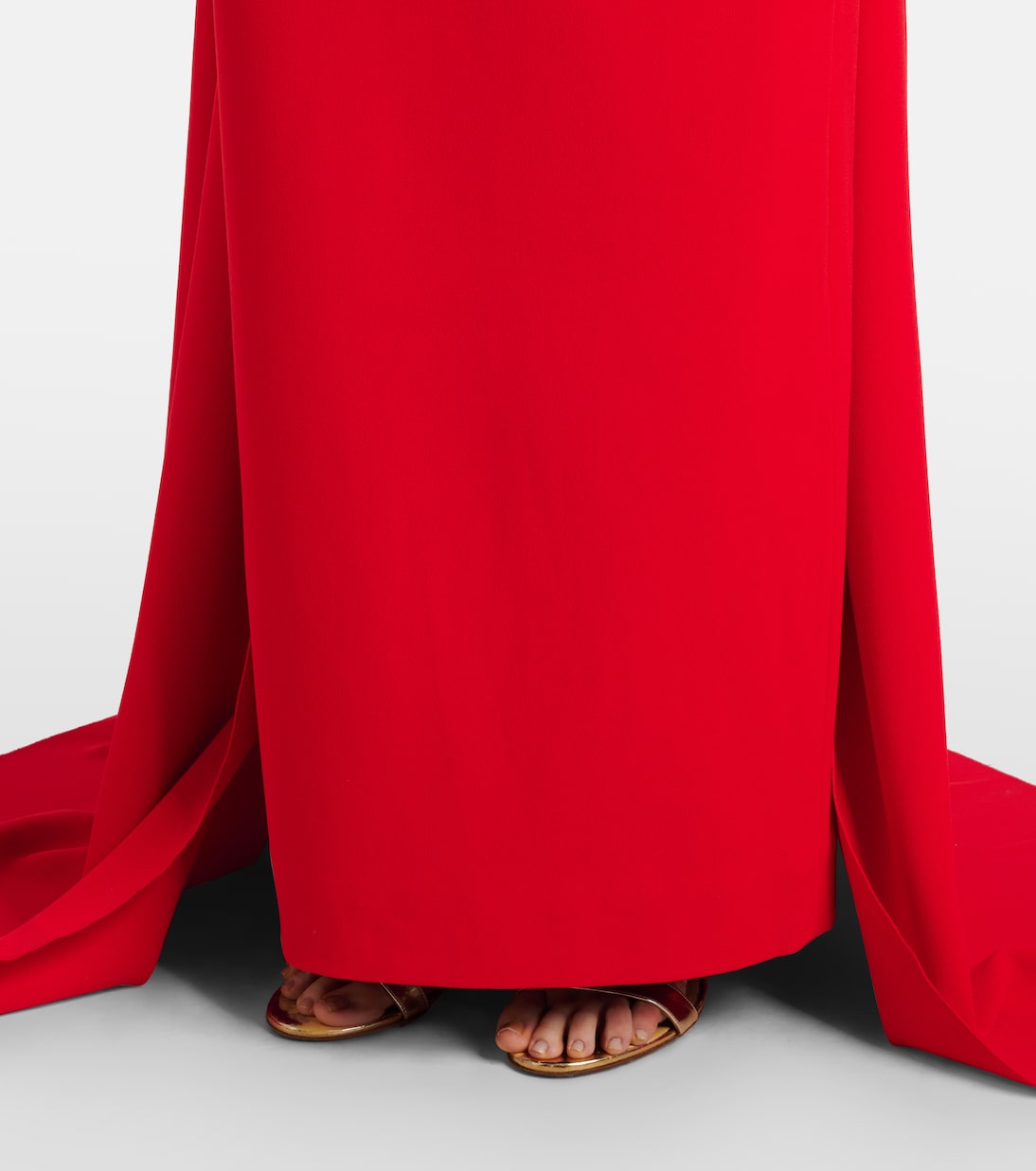 Ainhoa scarf-detail crêpe gown | Solace London