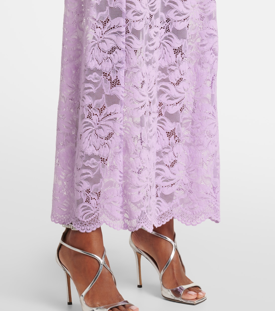 Robe Lavender aus Spitze | Rabanne