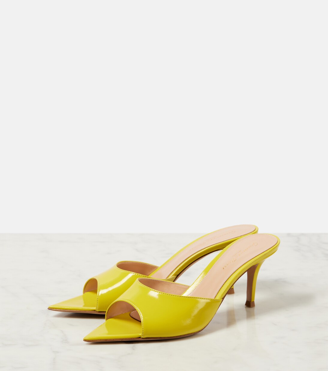 Pantoletten Pat 70 aus Leder | Gianvito Rossi