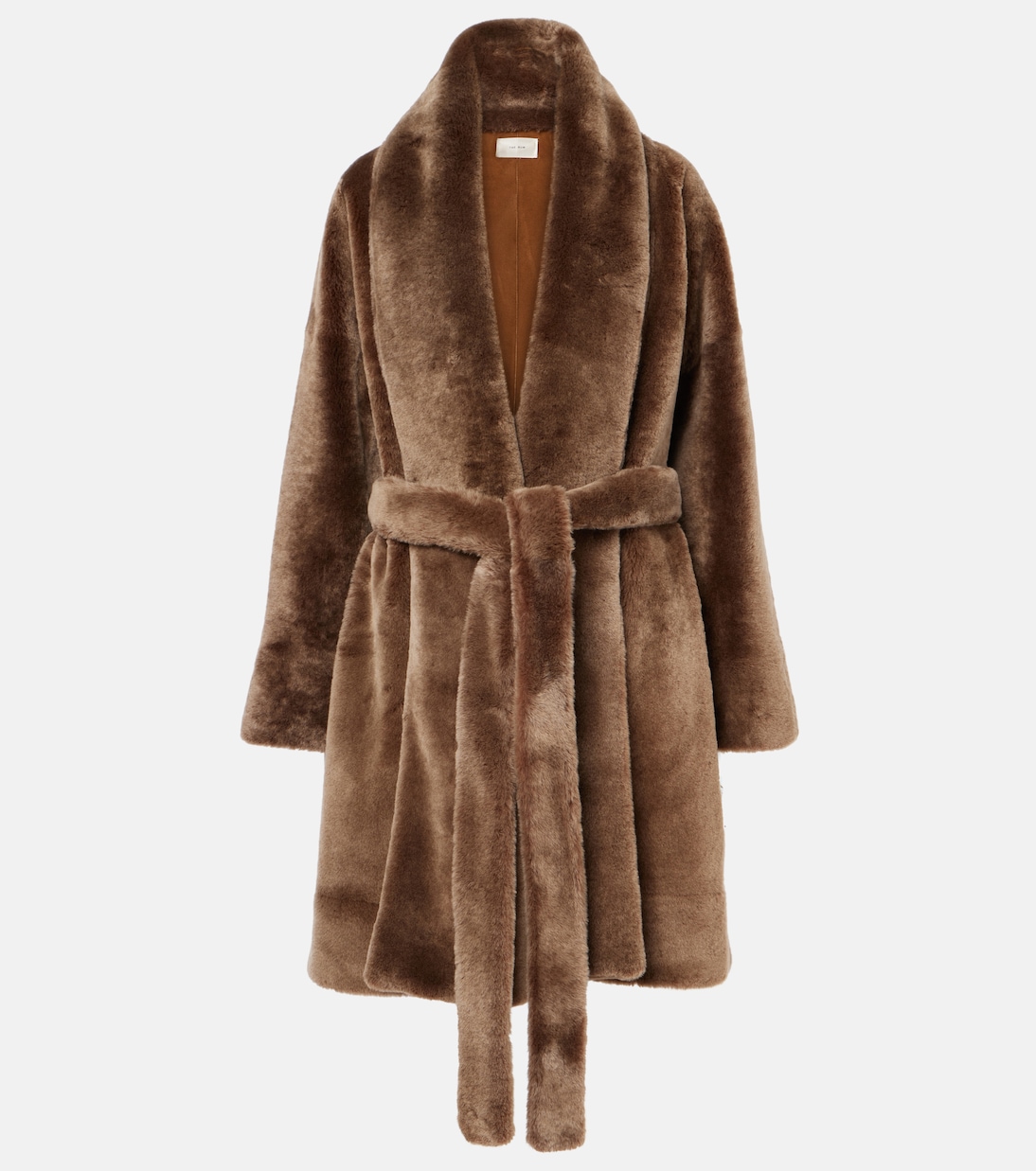Lucja shearling wrap coat | The Row