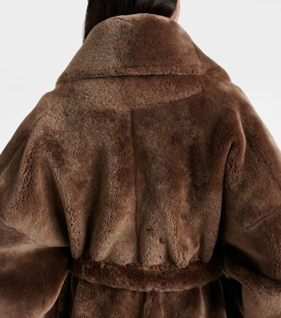 Lucja shearling wrap coat | The Row