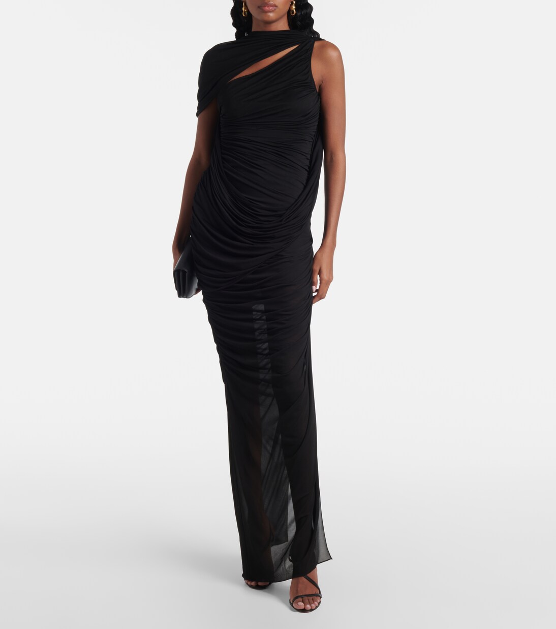 Robe longue en jersey | Mugler
